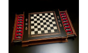 Шахматы подарочные "Цитадель" венге антик