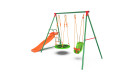 Детский комплекс DFC MULTIPLAY качели: гнездо, для малышей; горка