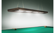 Лампа Evolution 4 секции ПВХ (ширина 600) (Пленка ПВХ Шелк Зебрано,фурнитура бронза)