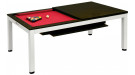 Комплект 2 в 1 «Evolution High Tech» — бильярдный обеденный стол для пула 7 ф + 2 скамьи (венге, столешница, аксессуары + сукно)