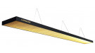 Лампа плоская люминесцентная "Longoni Compact" (черная, золотистый отражатель, 320х31х6см)
